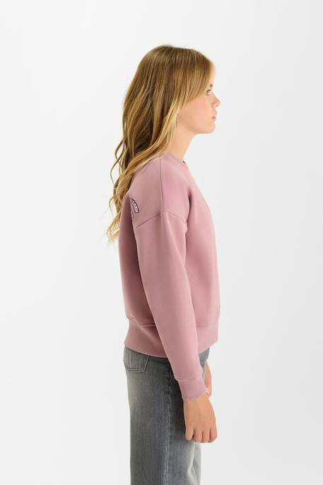 Sweat-shirt emagi Vieux rose 2 - vertbaudet enfant 