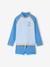 Ensemble manches longues short anti UV bleu azur 1 - vertbaudet enfant 