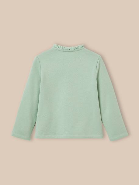 Gilet fille en molleton - coton biologique Amande 2 - vertbaudet enfant 