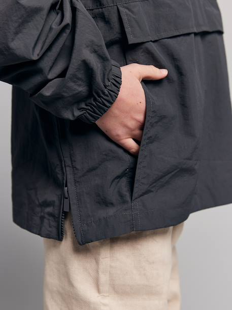 Coupe vent garçon à enfiler anthracite 3 - vertbaudet enfant 