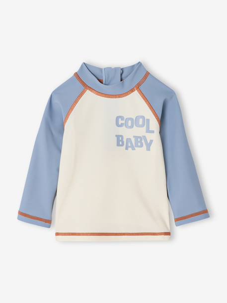 Ensemble maillot de bain bébé anti UV bleu grisé 3 - vertbaudet enfant 