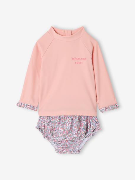 Maillot de bain anti UV 2 pièces rose pâle 2 - vertbaudet enfant 