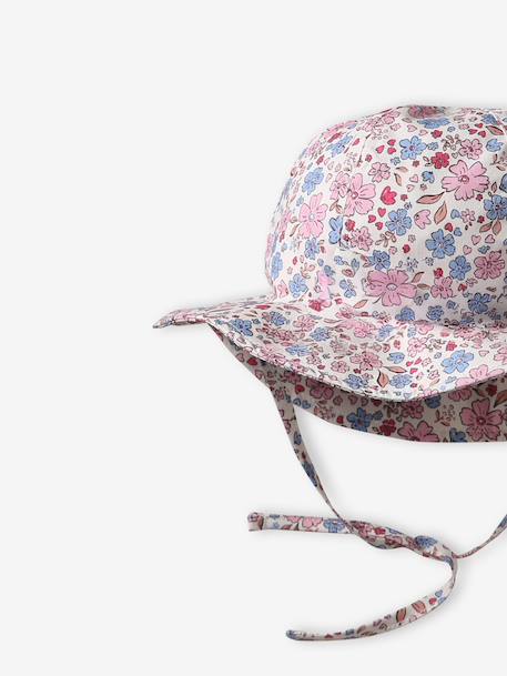 Bob bébé fille coton imprimé fleuri écru 2 - vertbaudet enfant 