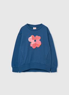 -Sweat-shirt fille coton