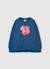 Sweat-shirt fille coton Bleu 1 - vertbaudet enfant 