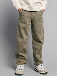 -Pantalon garçon toile multipoche