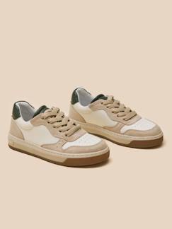 Chaussures-Baskets bicolores en cuir garçon