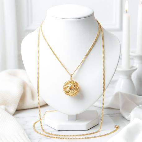 De grossesse collier cage de coeurs Or+Rose 2 - vertbaudet enfant 
