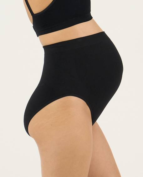 Maxi culotte de grossesse sans couture essentiel Beige+Noir 7 - vertbaudet enfant 