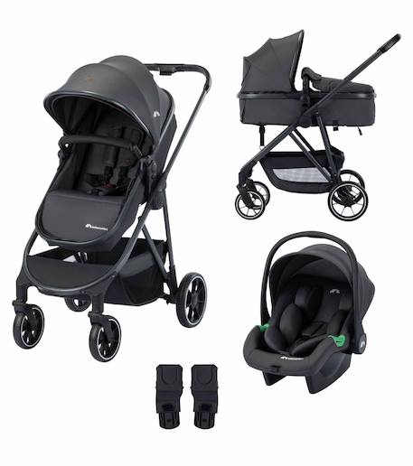 Bebeconfort poussette trio brume avec siège auto i-size Mineral graphite 1 - vertbaudet enfant 