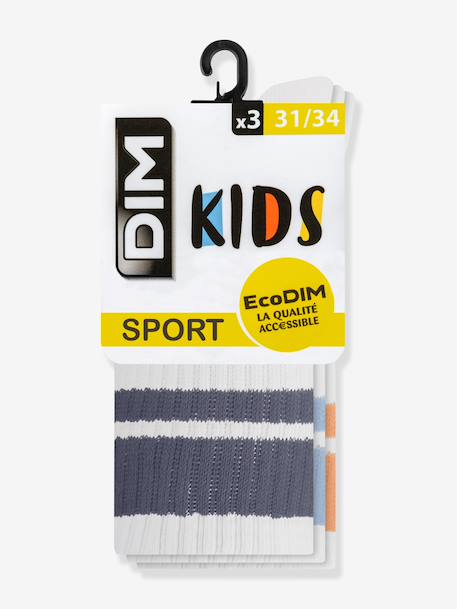 Lot 3 paires chaussettes Dim Sport bleu ciel 2 - vertbaudet enfant 