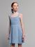 Robe ouverture dos bleu clair 1 - vertbaudet enfant 