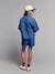 Ensemble short chemise fille denim léger bleu moyen 11 - vertbaudet enfant 