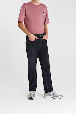 Jeans loose, large noah, longueur 34  - vertbaudet enfant