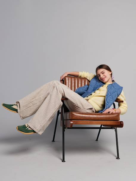 Veste sans manches denim bleu moyen 3 - vertbaudet enfant 