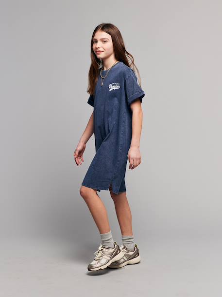 Robe T-shirt marine 1 - vertbaudet enfant 