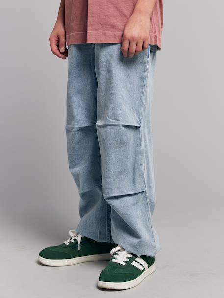 Pantalon parachute denim denim bleached 5 - vertbaudet enfant 