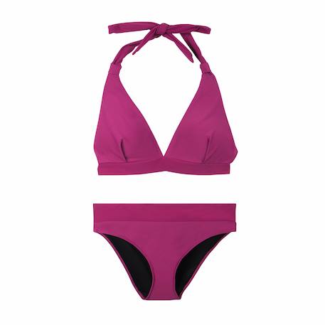 Maillot de bain 2 pièces pour règles femme Noir+Prune 6 - vertbaudet enfant 