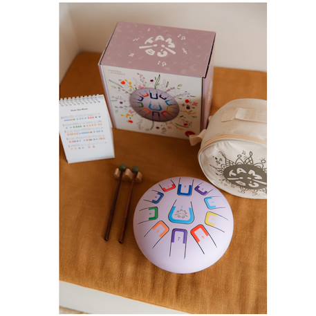 Tongue drum 11 notes Blanc+Bleu+Jaune+Rouge+Vert+Violet 31 - vertbaudet enfant 