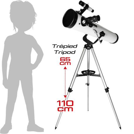 Télescope réflecteur avec accessoires et guide d’activités pour l’observation astronomique Noir 6 - vertbaudet enfant 