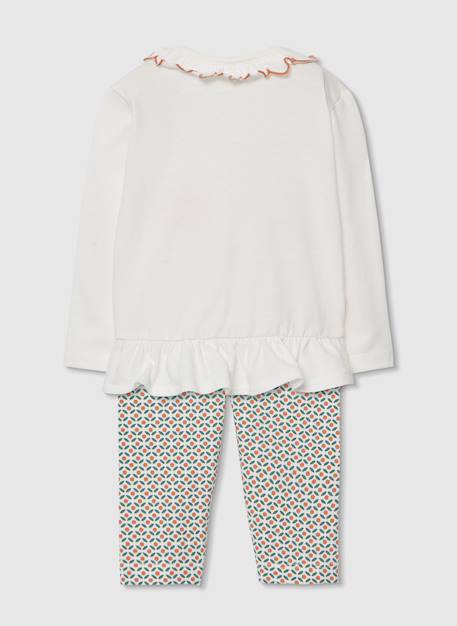 Ensemble bébé en maille de coton Blanc 2 - vertbaudet enfant 