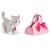 Peluche chat ultra douce avec sac à main décoratif pour jeux et câlins Rose 2 - vertbaudet enfant 