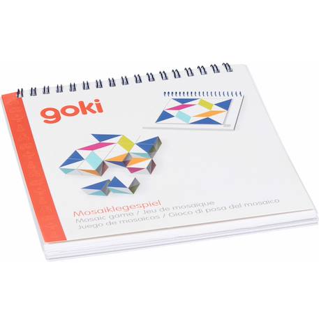 Jeu de mosaïque éducatif en bois avec cubes à assembler et défis progressifs Blanc 3 - vertbaudet enfant 