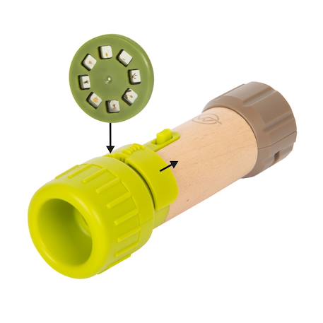 Lampe de poche enfant avec projecteur d’images éducatives pour exploration scientifique Vert 2 - vertbaudet enfant 