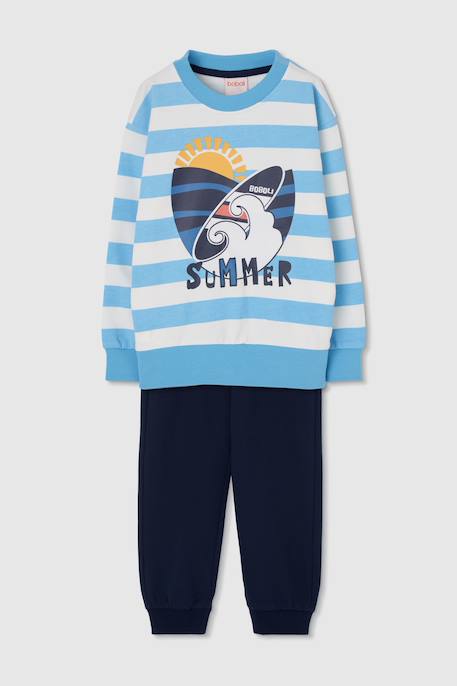 Ensemble sweat-shirt et pantalon enfant maille Multicolore 1 - vertbaudet enfant 