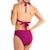 Maillot de bain 2 pièces pour règles femme Noir+Prune 8 - vertbaudet enfant 
