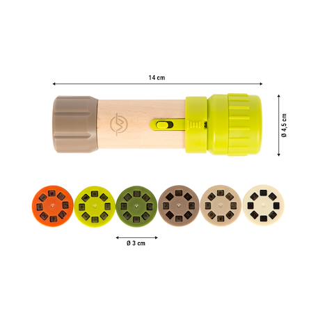 Lampe de poche enfant avec projecteur d’images éducatives pour exploration scientifique Vert 5 - vertbaudet enfant 