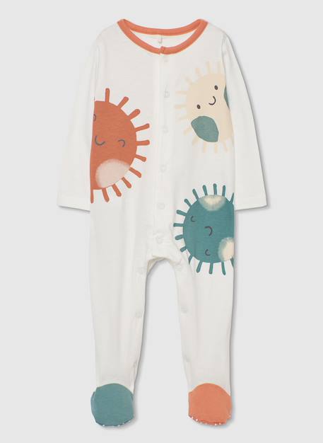 Grenouillère bébé coton Blanc 1 - vertbaudet enfant 