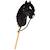 Cheval bâton d’équitation avec tête en peluche, accessoires et bâton en bois démontable Marron+Noir 9 - vertbaudet enfant 