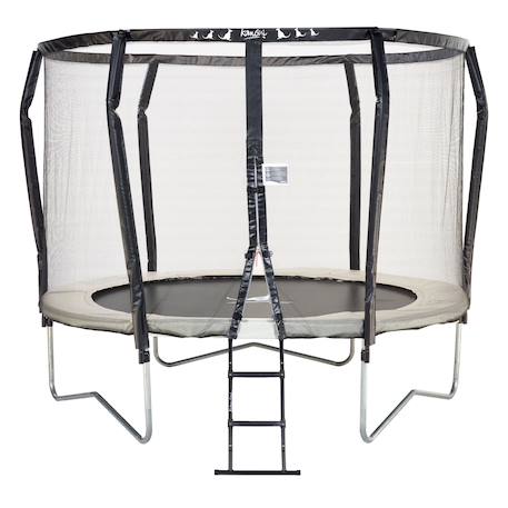 Trampoline premium ø 300?cm avec filet de sécurité + échelle - famili 300 Beige 1 - vertbaudet enfant 