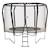 Trampoline premium ø 300?cm avec filet de sécurité + échelle - famili 300 Beige 1 - vertbaudet enfant 
