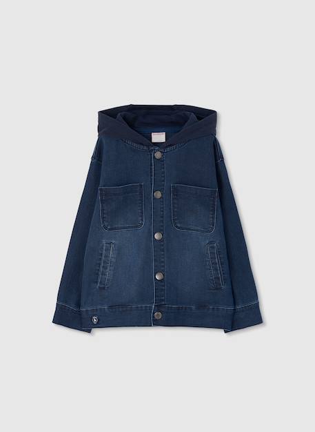 Blouson garçon en coton Bleu 1 - vertbaudet enfant 