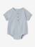 Body bébé garçon manches courtes bleu ciel 1 - vertbaudet enfant 