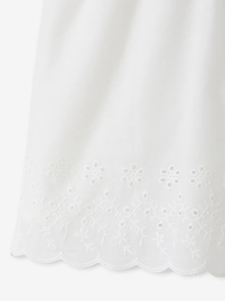 Combishort brodée coton blanc 4 - vertbaudet enfant 