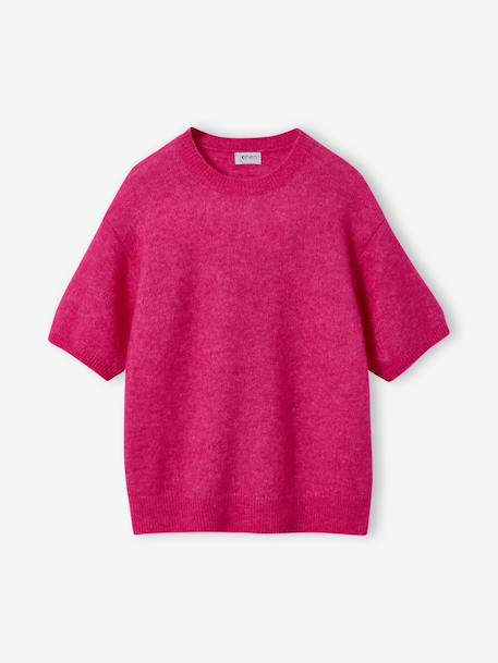 Pull manches courtes fille Jonen lilas+rose 6 - vertbaudet enfant 