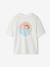 T-shirt garçon motif devant/dos effet délavé écru+vert d'eau 3 - vertbaudet enfant 