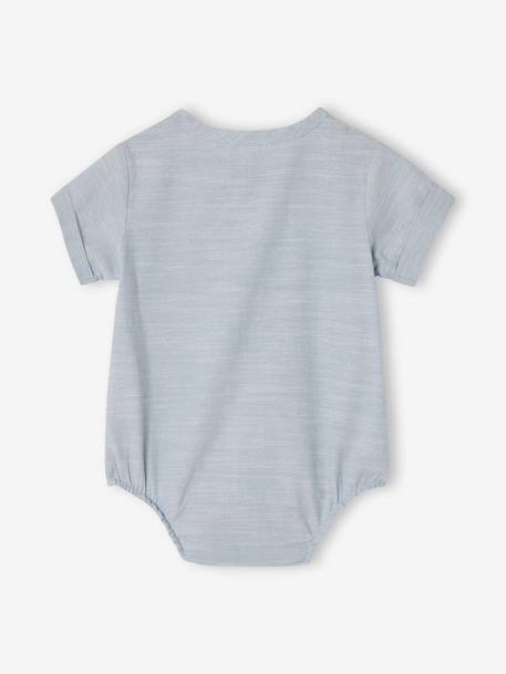 Body bébé garçon manches courtes bleu ciel 4 - vertbaudet enfant 