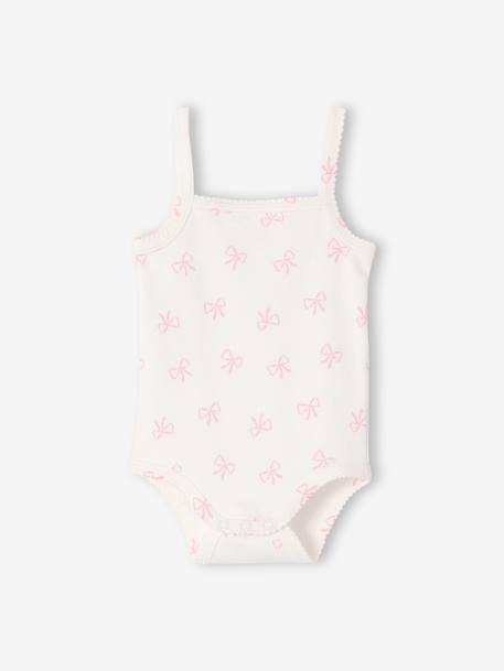 Lot 2 body bretelles bébé fille écru 2 - vertbaudet enfant 