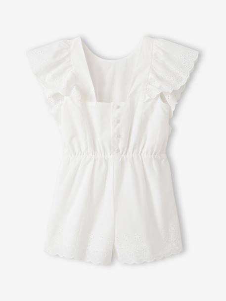 Combishort brodée coton blanc 2 - vertbaudet enfant 