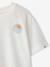 T-shirt garçon motif devant/dos effet délavé écru+vert d'eau 4 - vertbaudet enfant 
