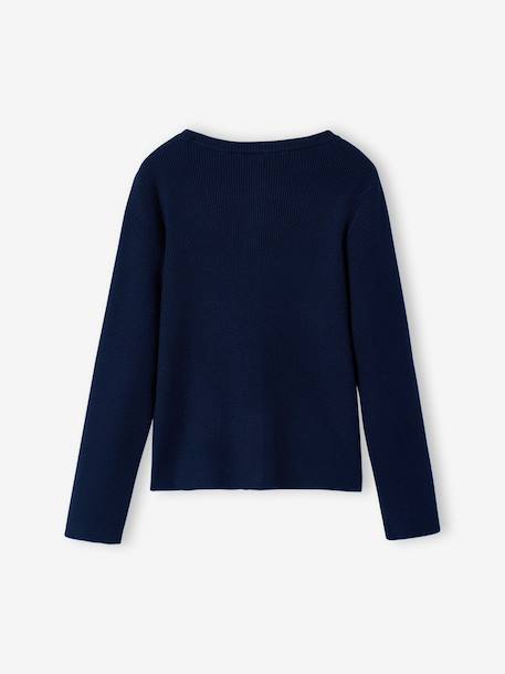 Gilet fille marine+vert sauge 4 - vertbaudet enfant 