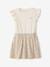 Robe fille effet 2 en 1 écru+indigo+rayé rose+rose pâle 3 - vertbaudet enfant 