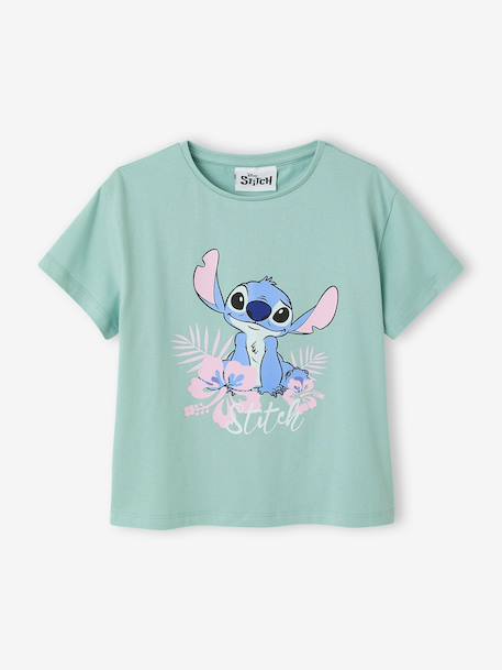 T-shirt manches courtes Lilo & Stitch vert d'eau 1 - vertbaudet enfant 