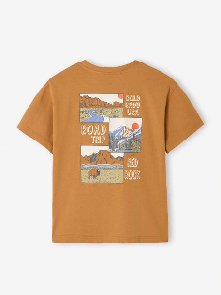 T-shirt à motif manches courtes garçon orange 2 - vertbaudet enfant 