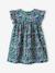 Robe fille imprimée fille manches à volants blanc imprimé+rose pâle+vert émeraude 11 - vertbaudet enfant 