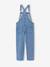 Salopette fille denim bleu clair 3 - vertbaudet enfant 